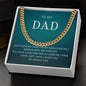 To My Dad | I Love You - Cuban Link Chain - oneofakindcreatives
