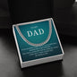 To My Dad | I Love You - Cuban Link Chain - oneofakindcreatives