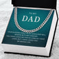 To My Dad | I Love You - Cuban Link Chain - oneofakindcreatives