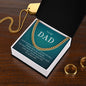 To My Dad | I Love You - Cuban Link Chain - oneofakindcreatives