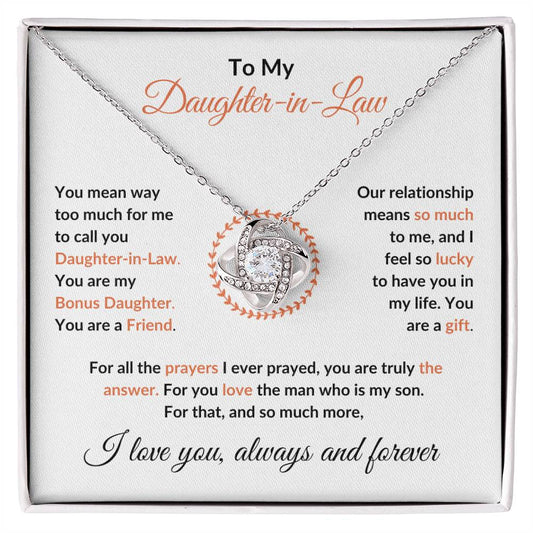 [ALMOST SOLD OUT] To My Daughter-in-Law "You Mean So Much" Necklace - oneofakindcreatives