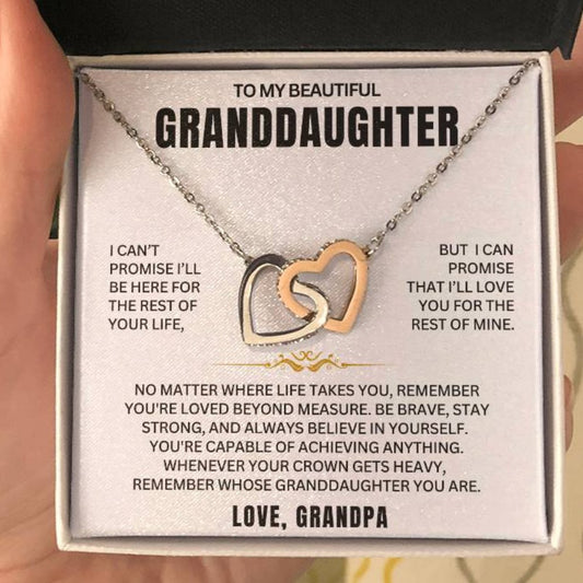 [ALMOST SOLD OUT] To My Granddaughter "No Matter Where..."- Love Grandpa - Beautiful Gift Set - oneofakindcreatives