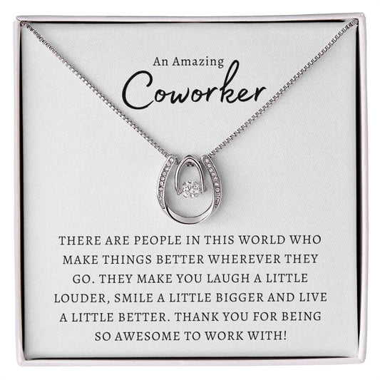 Amazing Coworker | Lucky Necklace - oneofakindcreatives