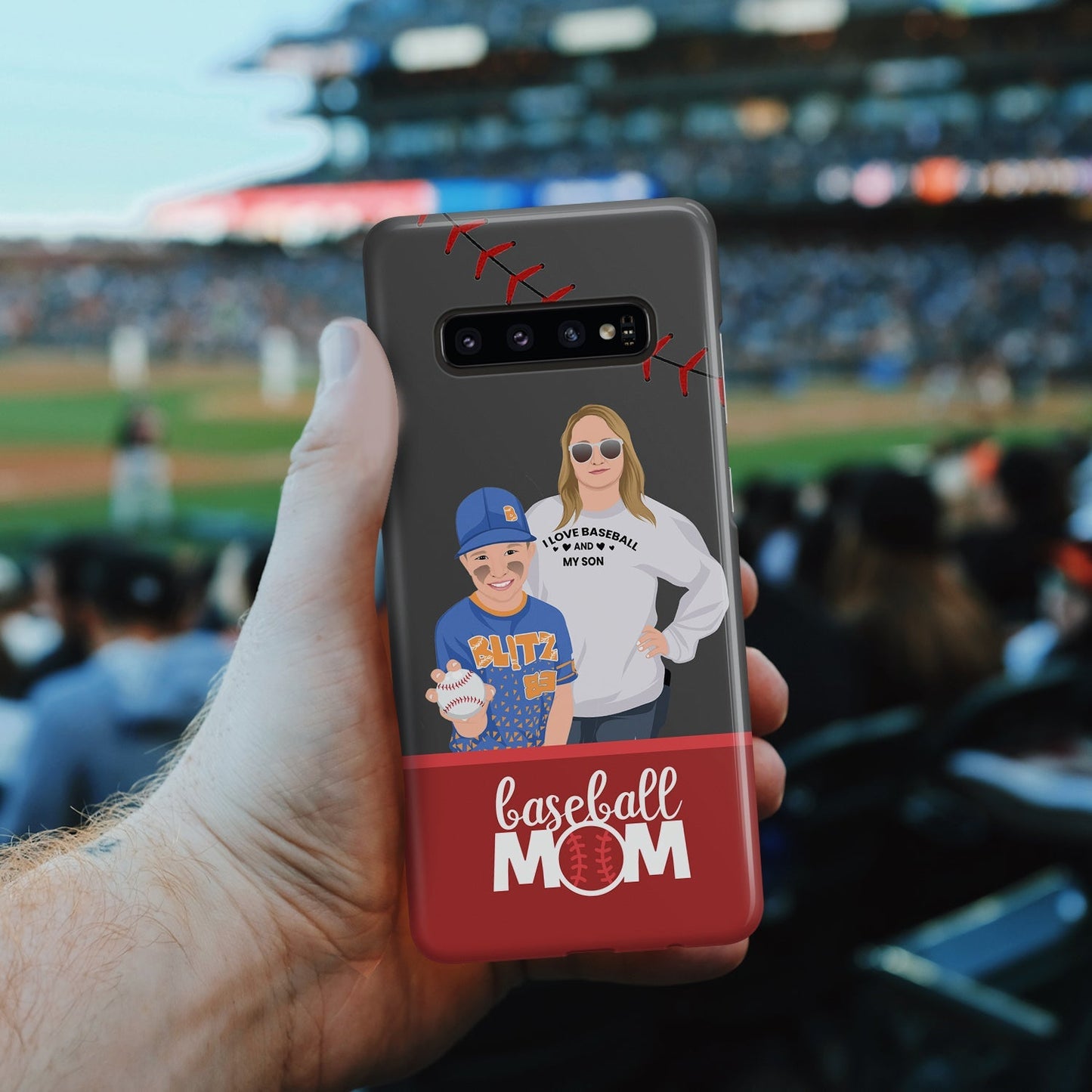 Custom Baseball Mom Phone Case - oneofakindcreatives