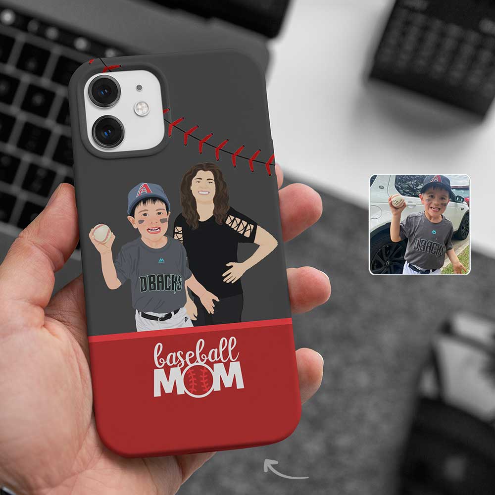 Custom Baseball Mom Phone Case - oneofakindcreatives