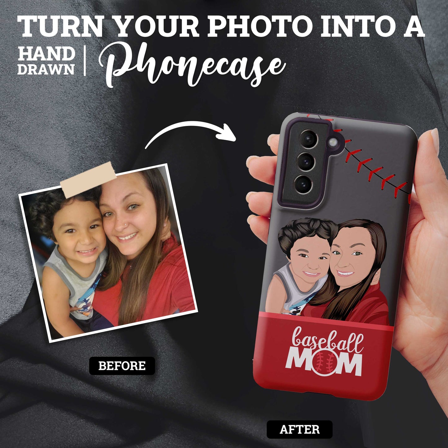 Custom Baseball Mom Phone Case - oneofakindcreatives