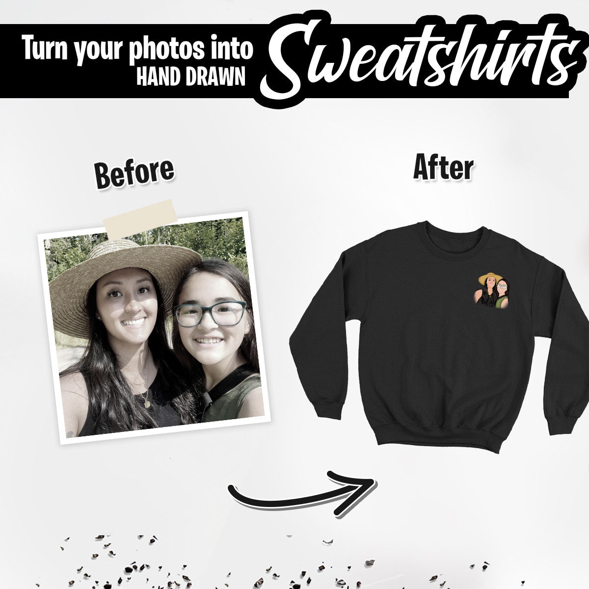 Custom Best Friend Sweatshirt - oneofakindcreatives