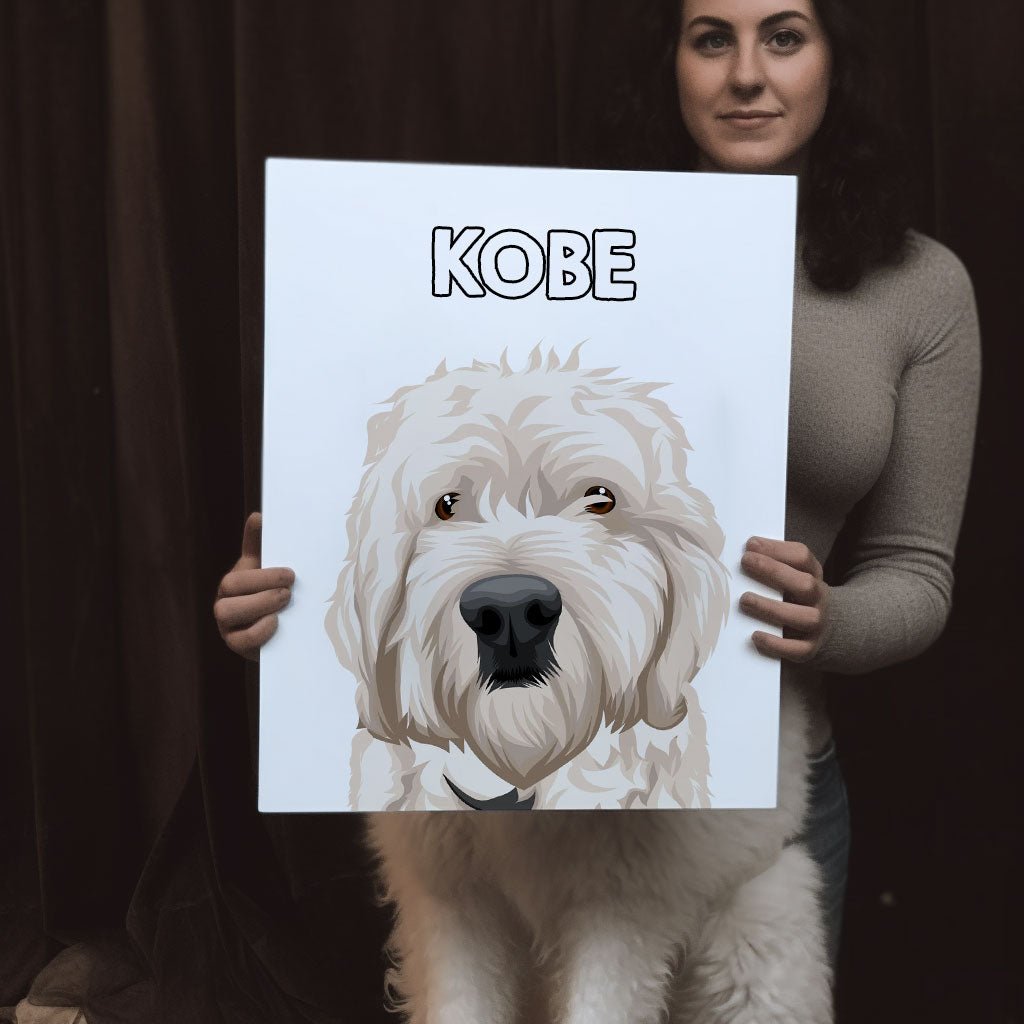 Custom Dog Portrait Canvas - oneofakindcreatives