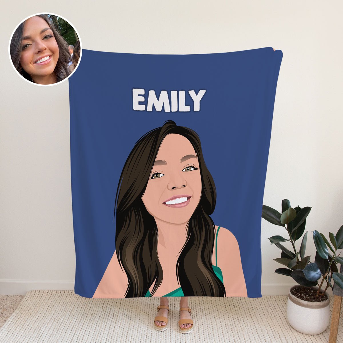 Custom Face Blanket - oneofakindcreatives