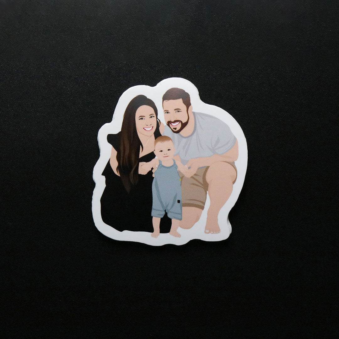 Custom Family Photo Stickers - oneofakindcreatives