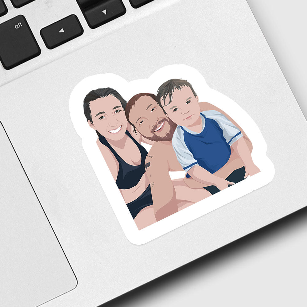 Custom Family Photo Stickers - oneofakindcreatives