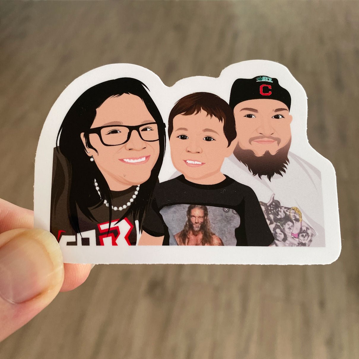 Custom Family Photo Stickers - oneofakindcreatives