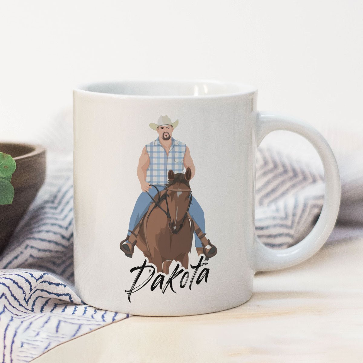 Custom Horse Drawing Mug - oneofakindcreatives