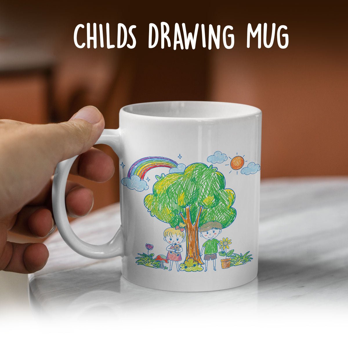 Custom Kids Drawing Mug - oneofakindcreatives