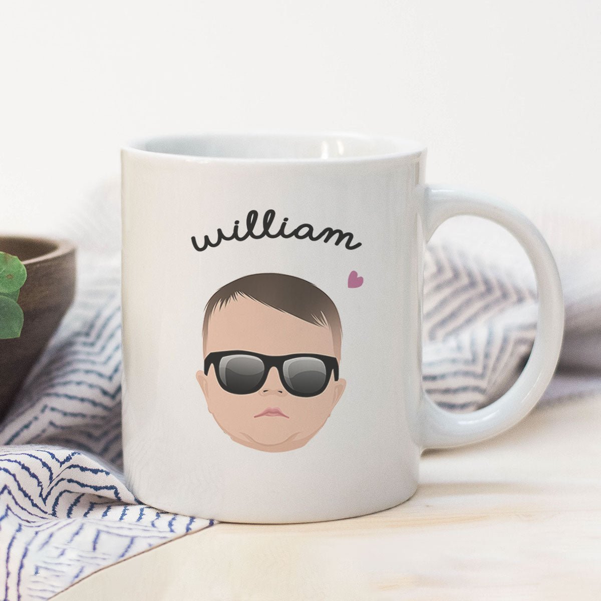 Custom Mug with Kids Face - oneofakindcreatives