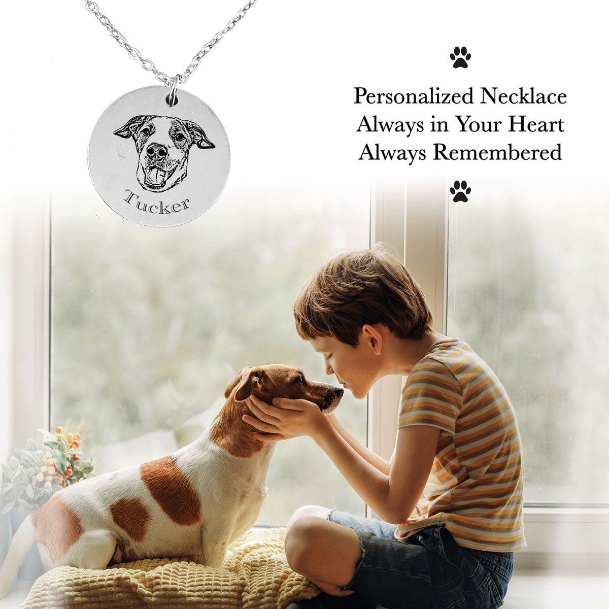 Custom Pet Portrait Necklace Gift - oneofakindcreatives