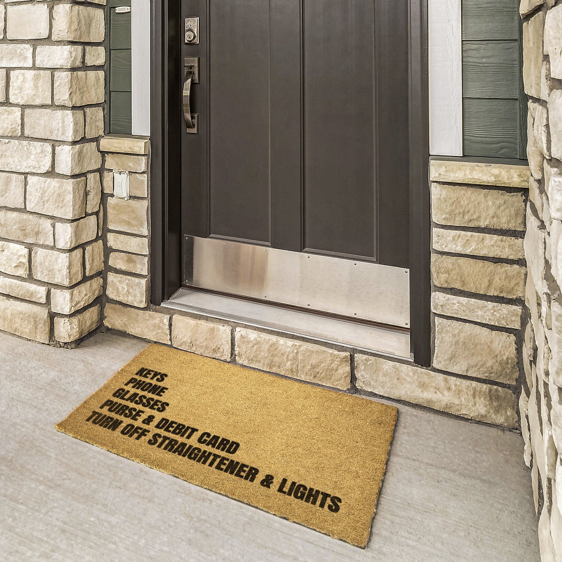 Funny Reminder Mat | Funny Outdoor Mat - oneofakindcreatives