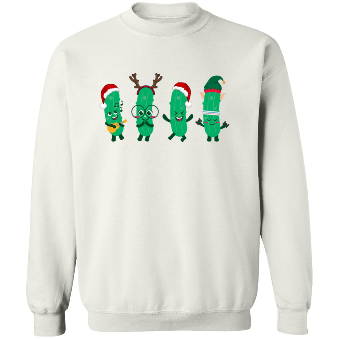 Happy Pickle Christmas Sweatshirt | Funny Christmas Sweatshirt - oneofakindcreatives