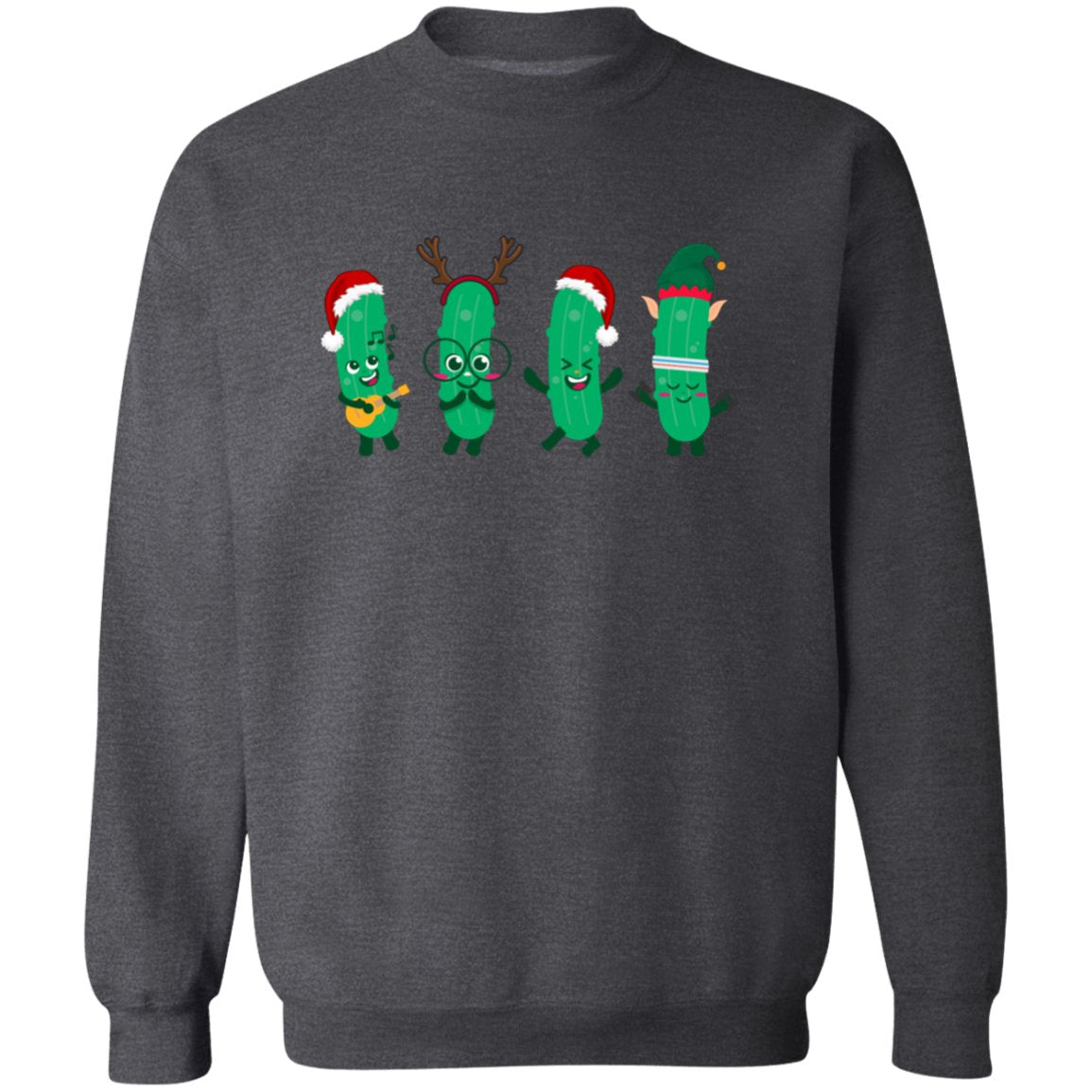 Happy Pickle Christmas Sweatshirt | Funny Christmas Sweatshirt - oneofakindcreatives