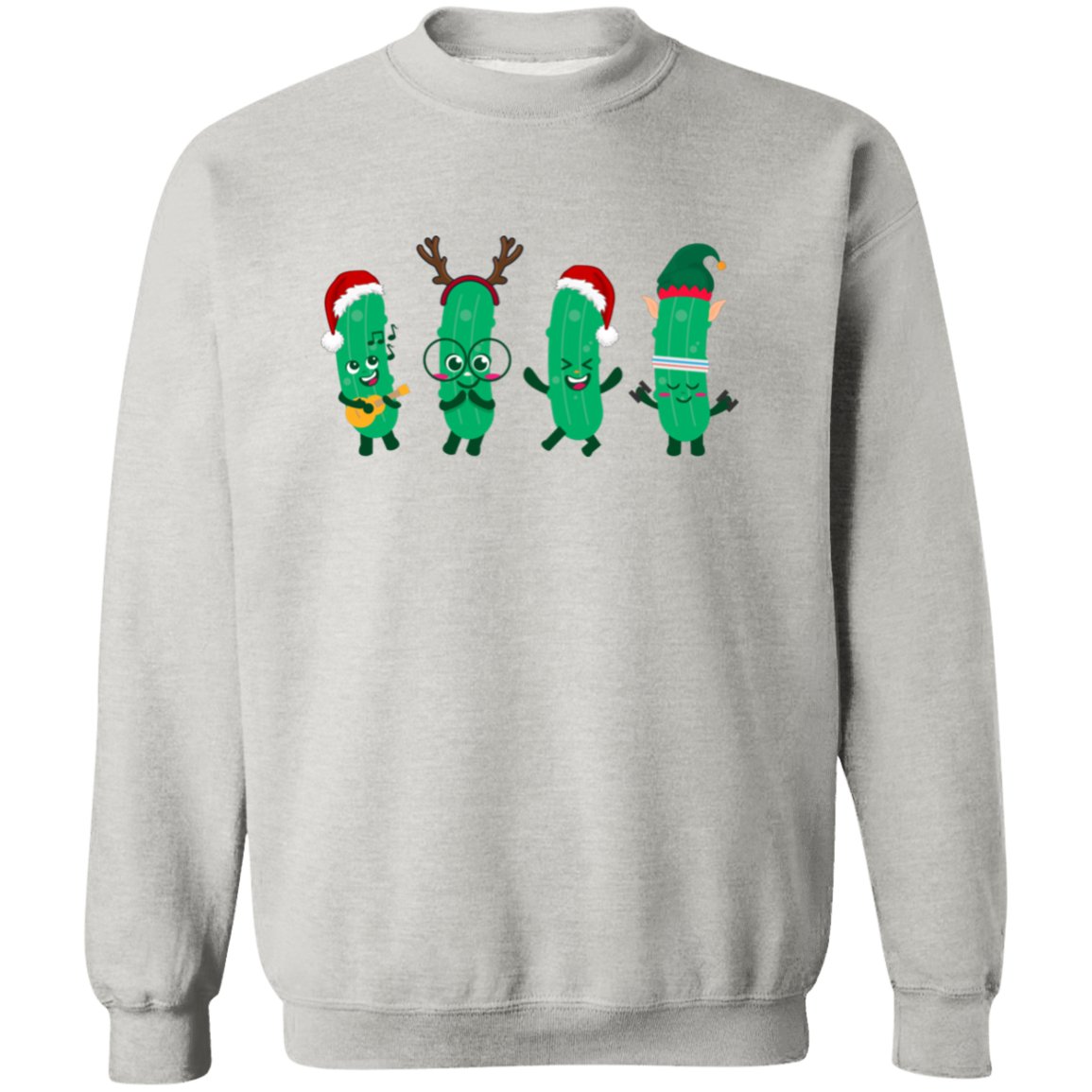 Happy Pickle Christmas Sweatshirt | Funny Christmas Sweatshirt - oneofakindcreatives