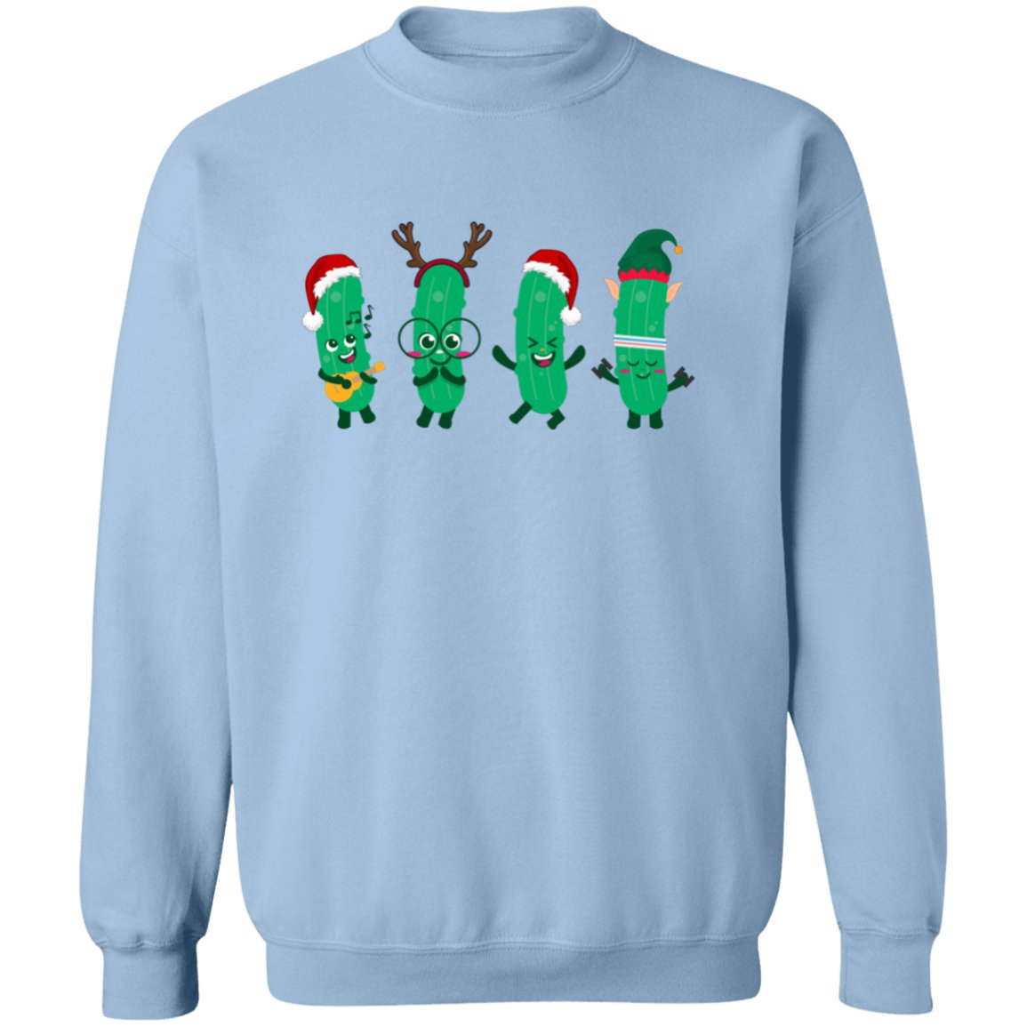 Happy Pickle Christmas Sweatshirt | Funny Christmas Sweatshirt - oneofakindcreatives