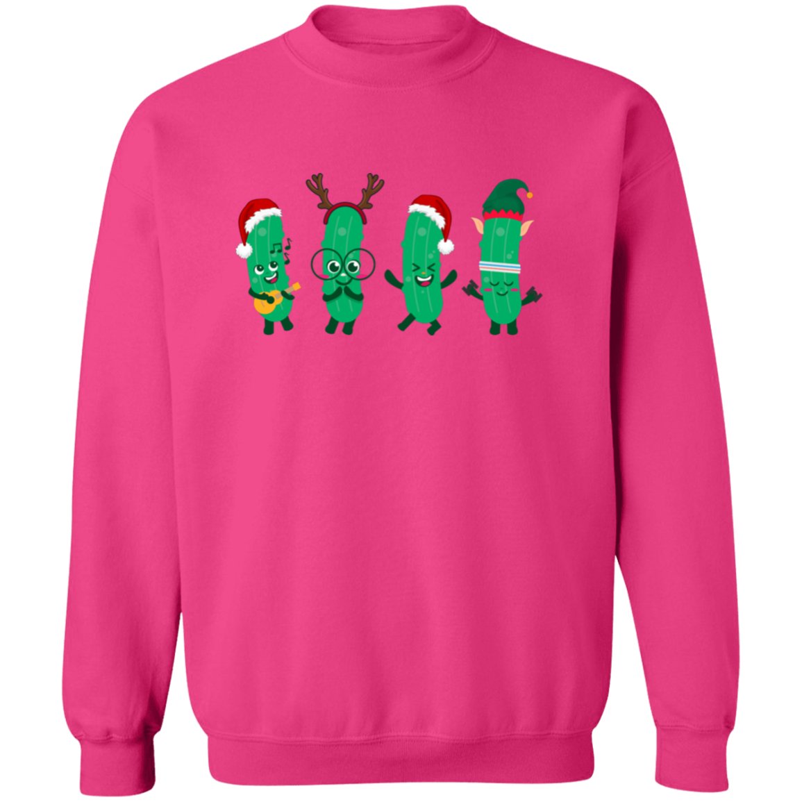 Happy Pickle Christmas Sweatshirt | Funny Christmas Sweatshirt - oneofakindcreatives