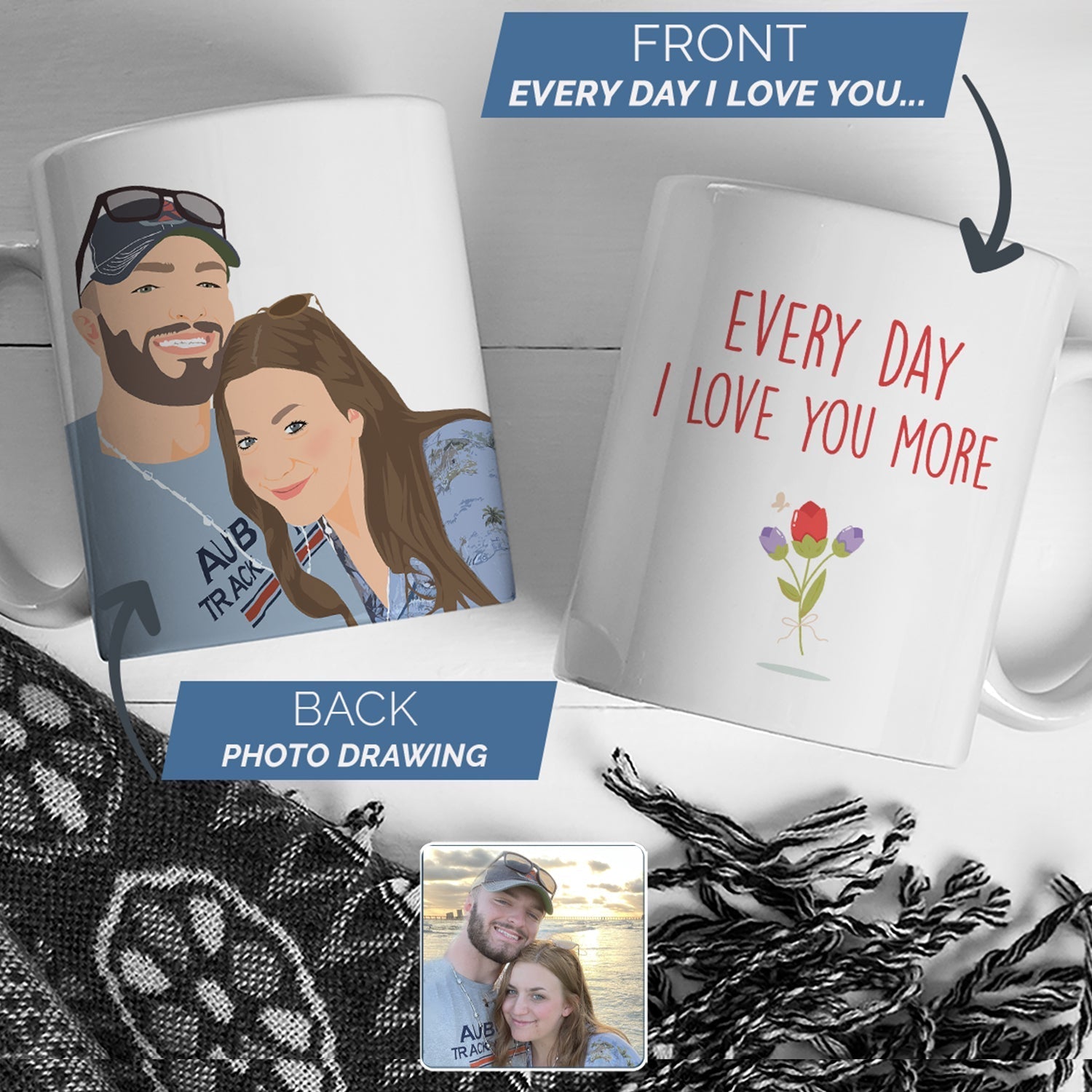 I Love You More Mug Personalized - oneofakindcreatives