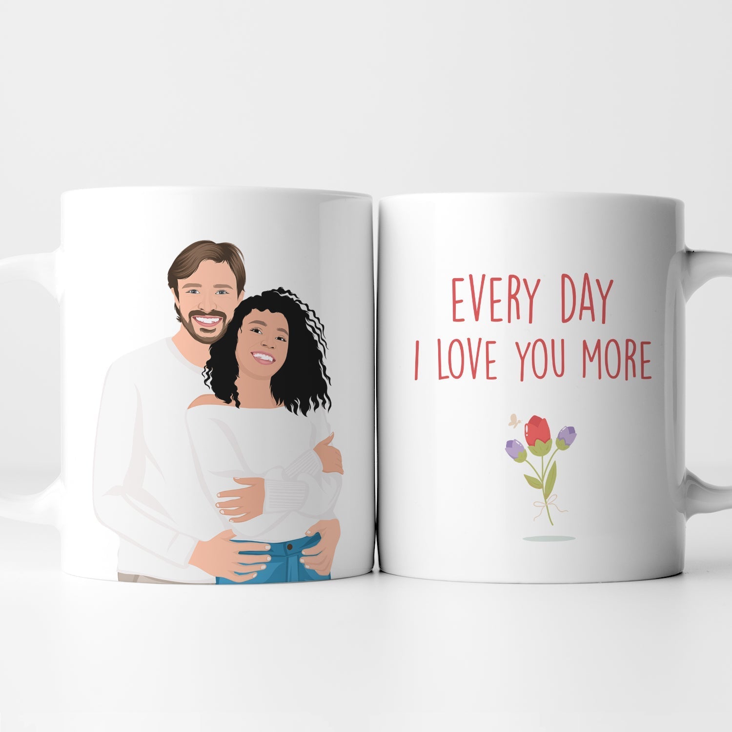 I Love You More Mug Personalized - oneofakindcreatives