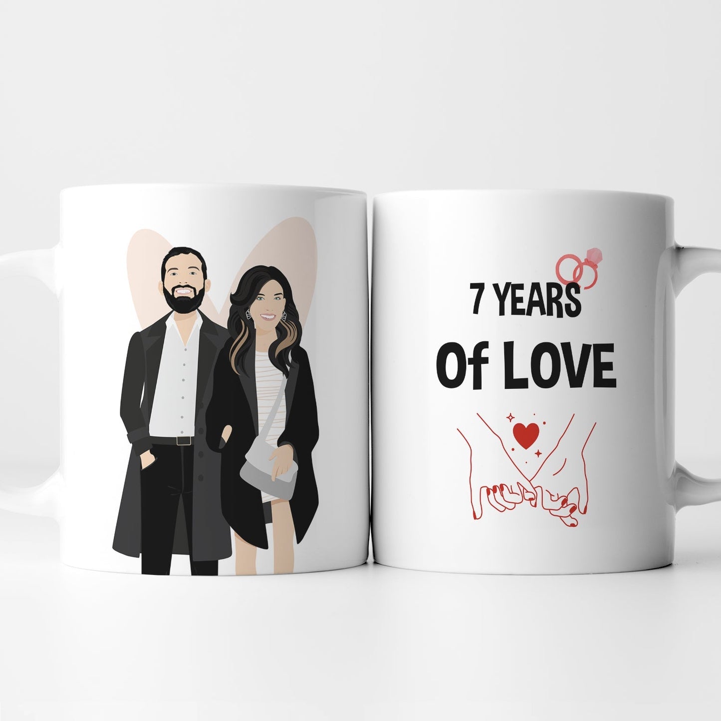 Personalized Anniversary Year Mug - oneofakindcreatives