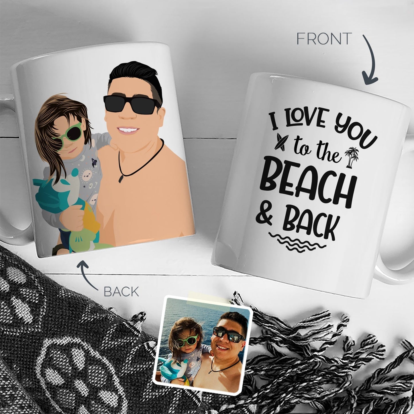 Personalized Beach Mug - oneofakindcreatives