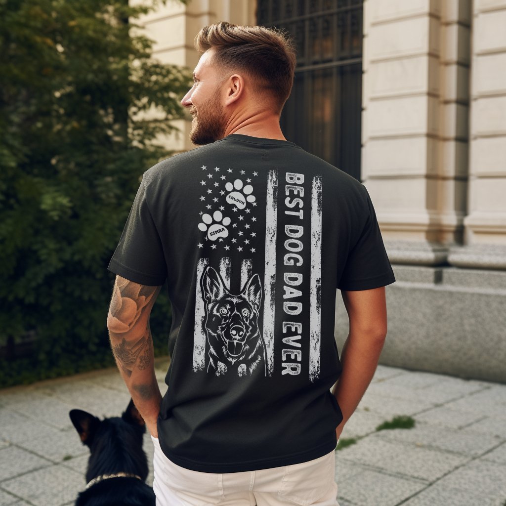 Personalized Best Dog Dad Shirt - oneofakindcreatives