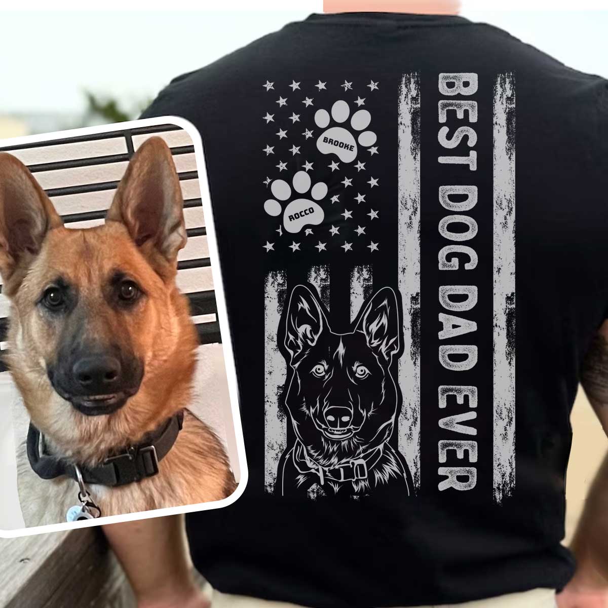 Personalized Best Dog Dad Shirt - oneofakindcreatives