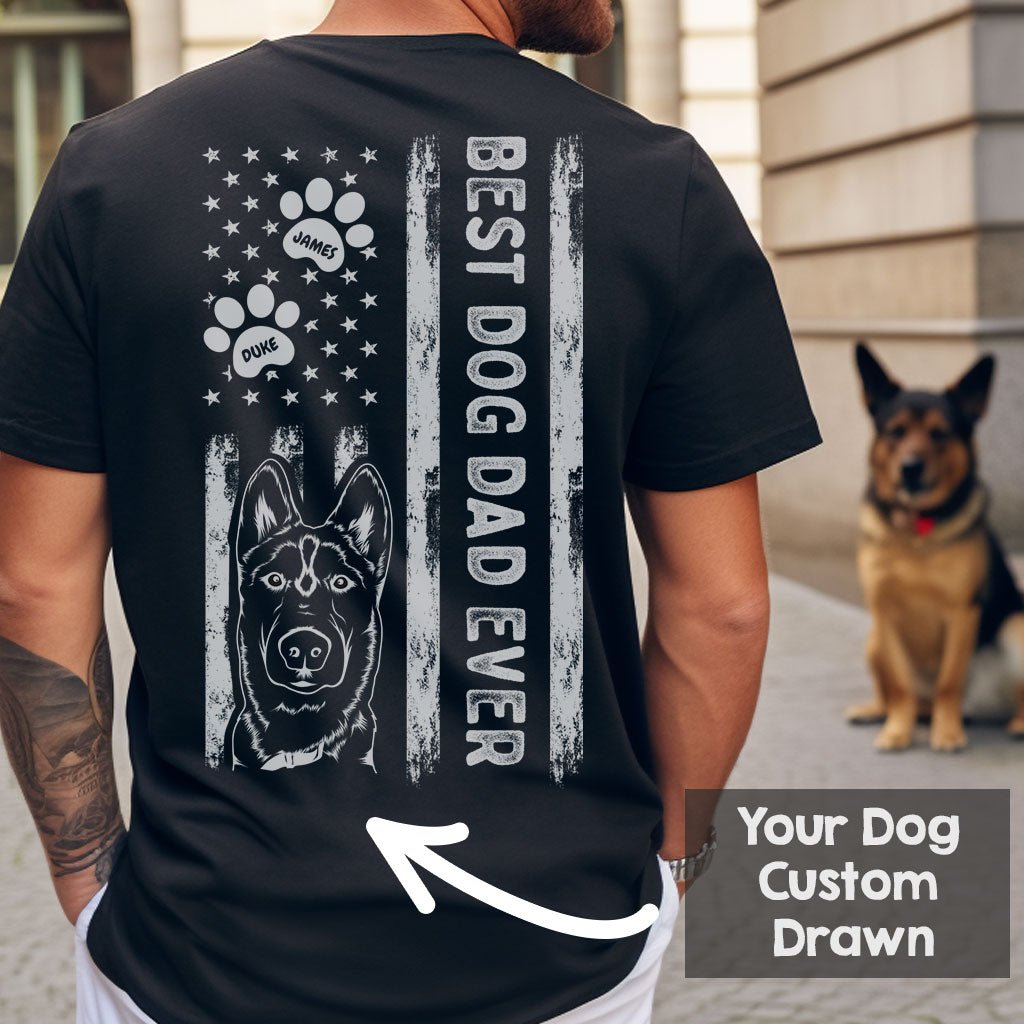 Personalized Best Dog Dad Shirt - oneofakindcreatives