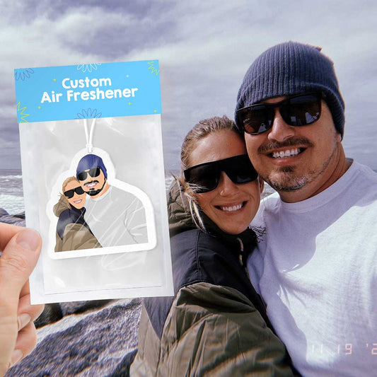 Personalized Couples Portrait Air Freshener - oneofakindcreatives