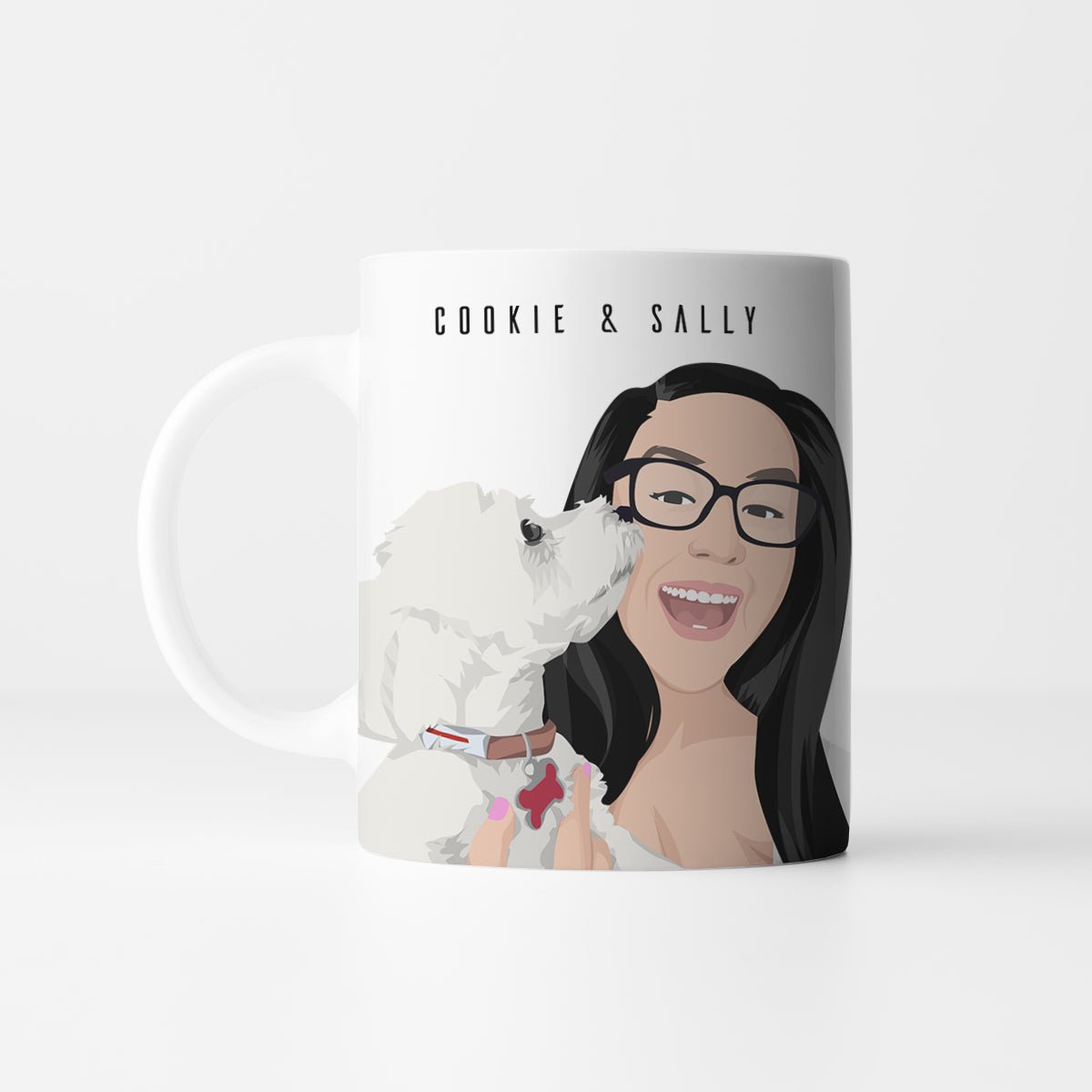 Personalized Dog and Owner Mug - oneofakindcreatives