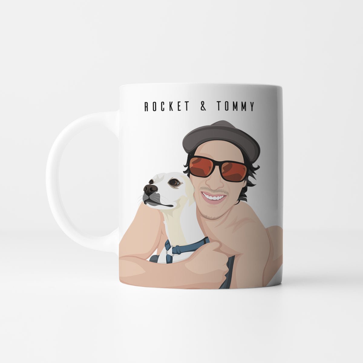 Personalized Dog and Owner Mug - oneofakindcreatives