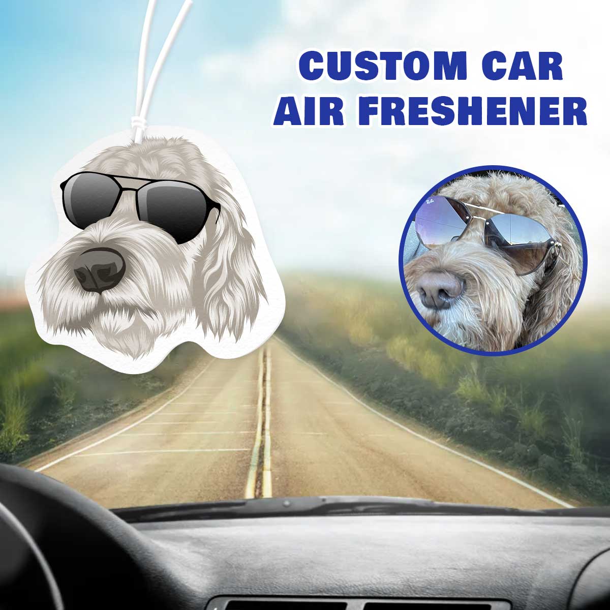 Personalized Dog Face Air Freshener - oneofakindcreatives