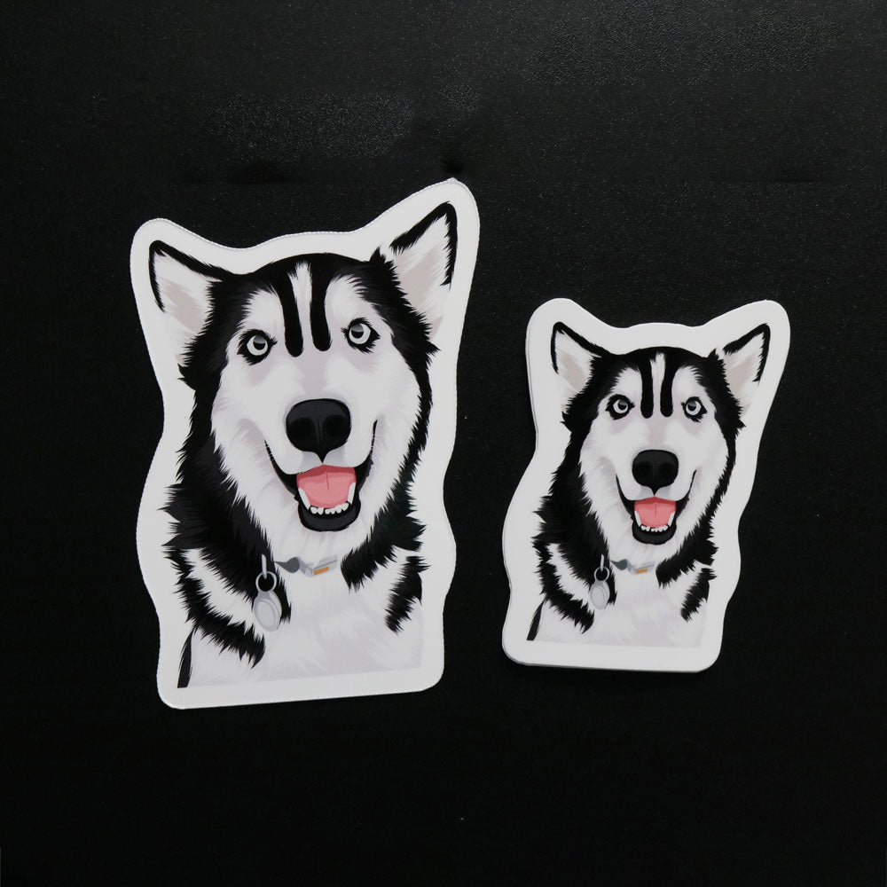 Personalized Dog Face Stickers - oneofakindcreatives