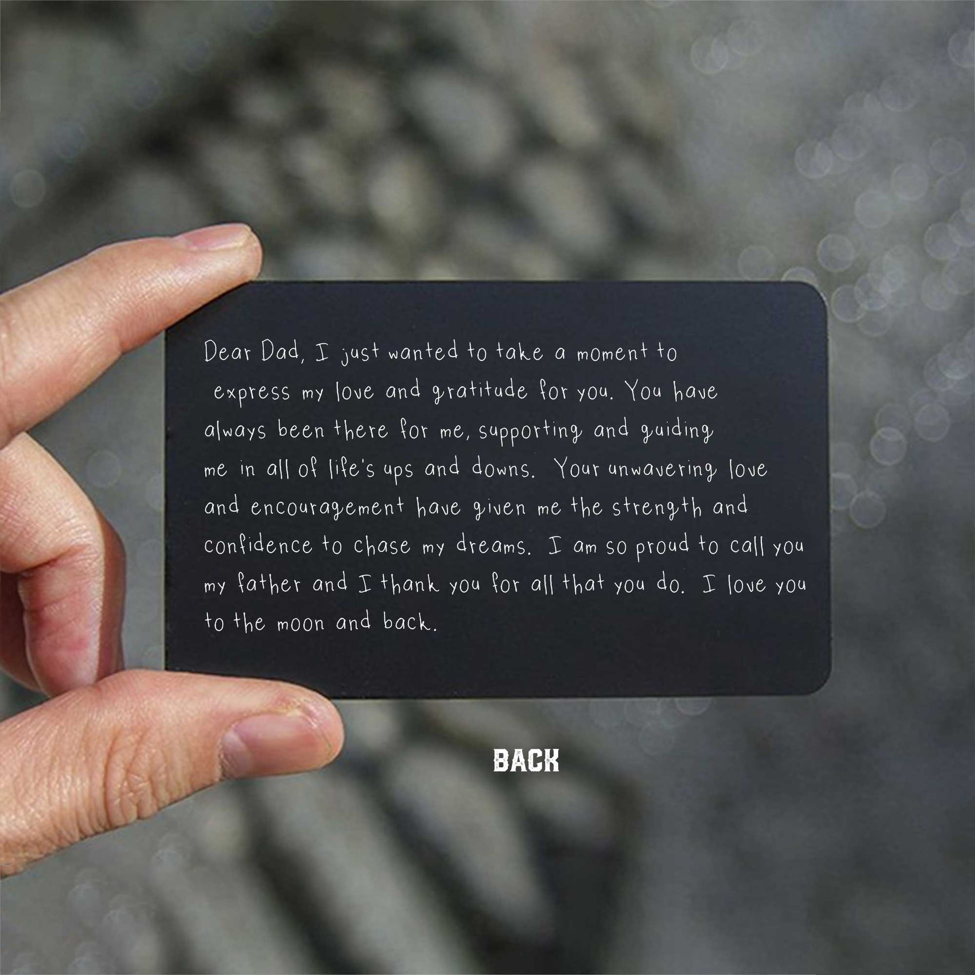 Personalized ENGRAVED Wallet Card - oneofakindcreatives