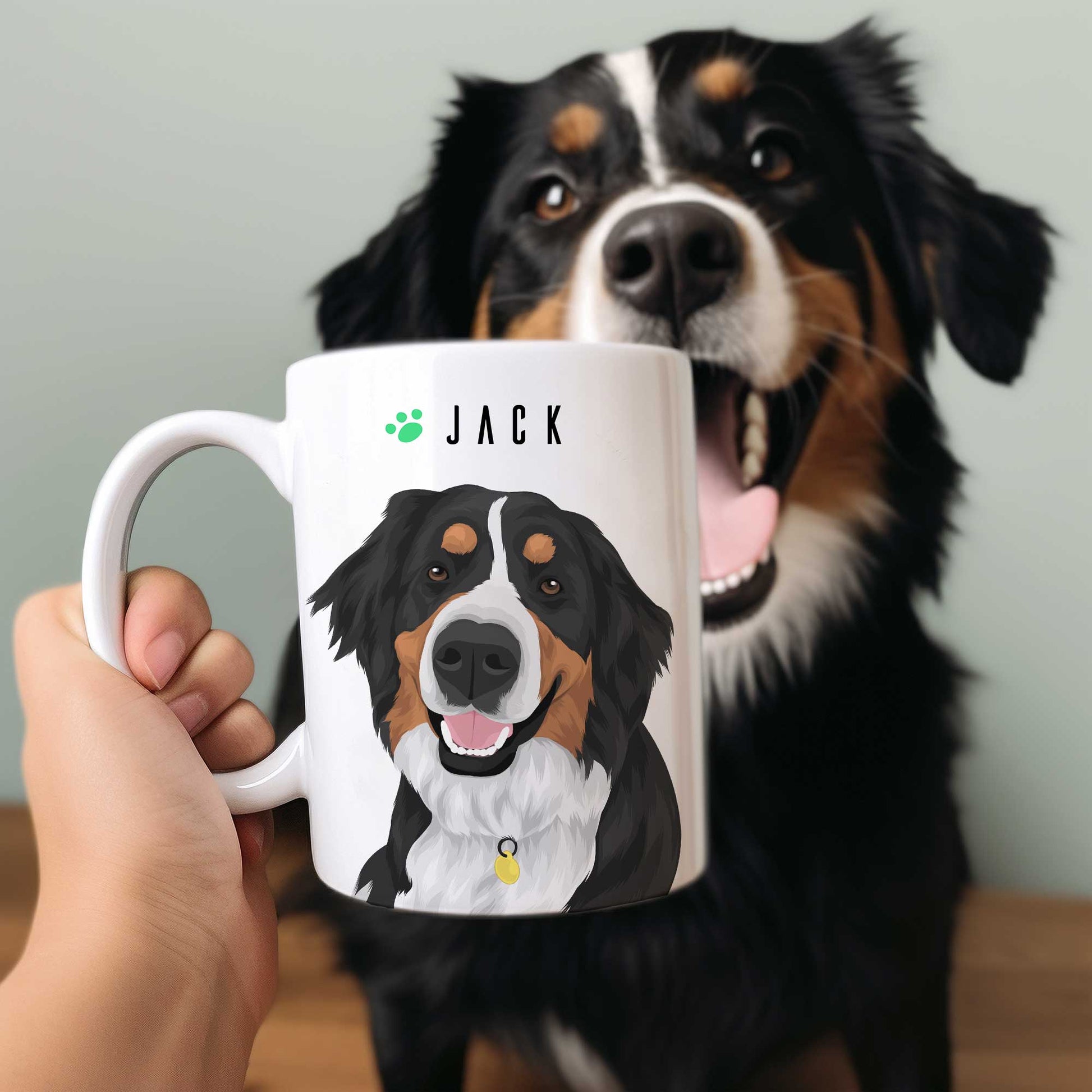 Pet Portrait Mug Personalized - oneofakindcreatives