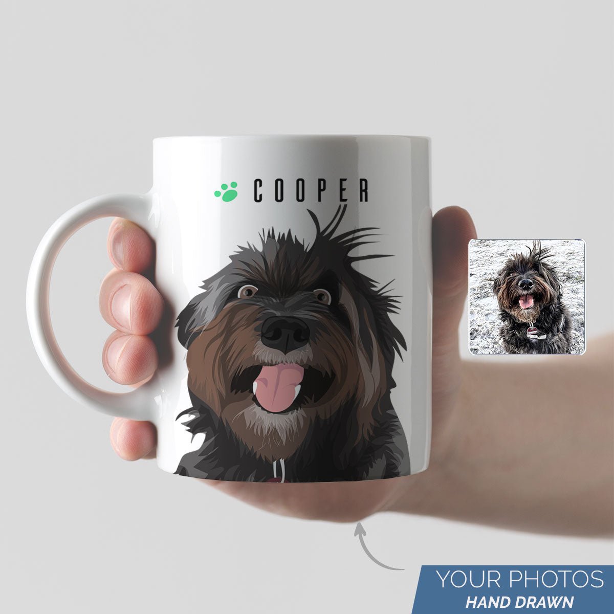 Pet Portrait Mug Personalized - oneofakindcreatives