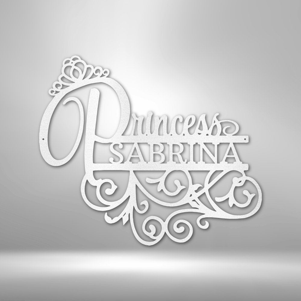 Princess Monogram - Steel Sign - oneofakindcreatives