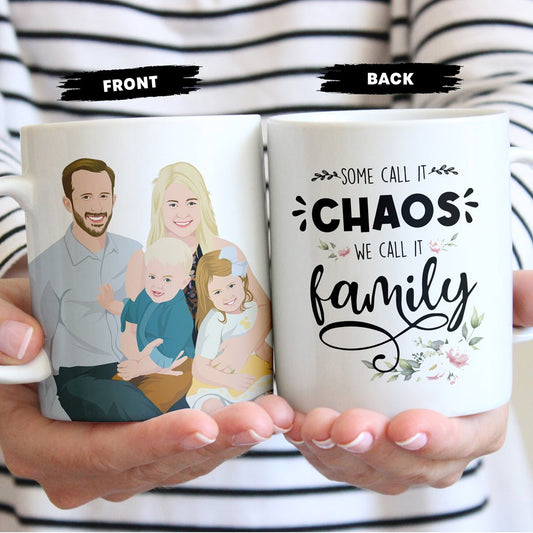 Some Call it Chaos We Call it Family Mug Personalized - oneofakindcreatives