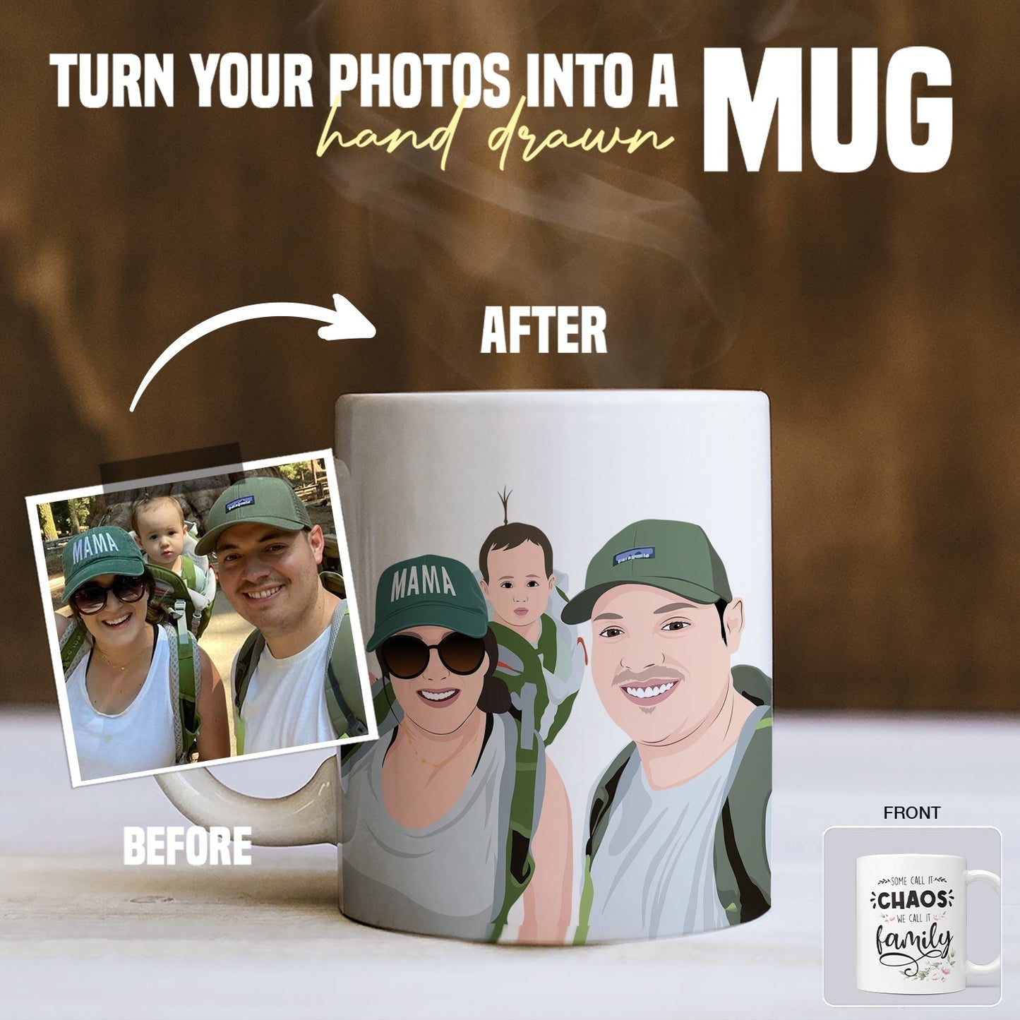 Some Call it Chaos We Call it Family Mug Personalized - oneofakindcreatives