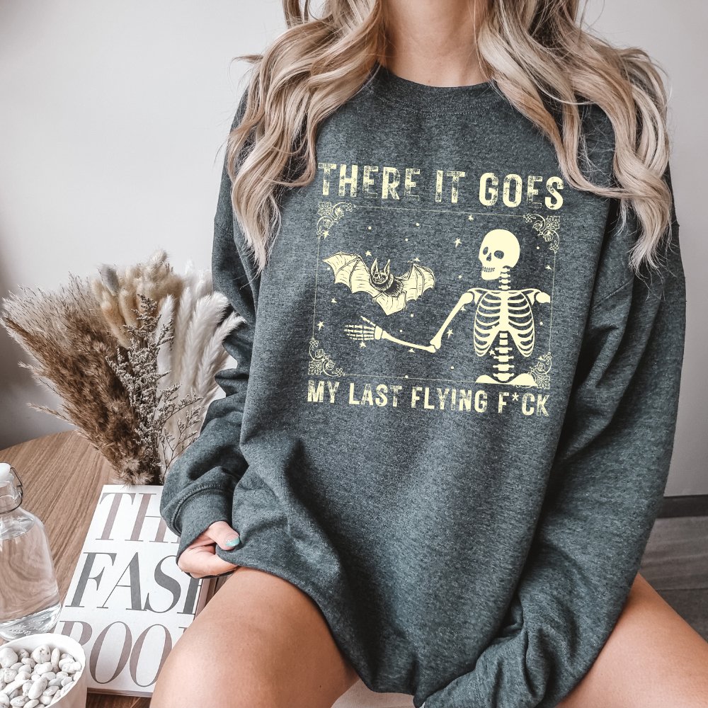 There it Goes Sweatshirt | Funny Halloween Sweatshirt | Unisex Halloween Sweatshirt | My Last Flying Sweatshirt | Funny Halloween Gift - oneofakindcreatives