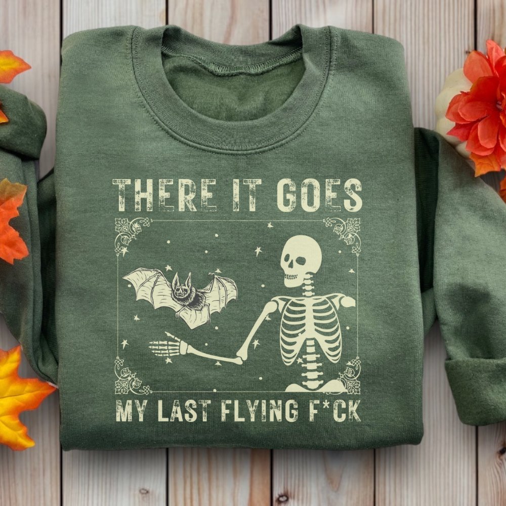 There it Goes Sweatshirt | Funny Halloween Sweatshirt | Unisex Halloween Sweatshirt | My Last Flying Sweatshirt | Funny Halloween Gift - oneofakindcreatives