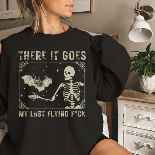 There it Goes Sweatshirt | Funny Halloween Sweatshirt | Unisex Halloween Sweatshirt | My Last Flying Sweatshirt | Funny Halloween Gift - oneofakindcreatives