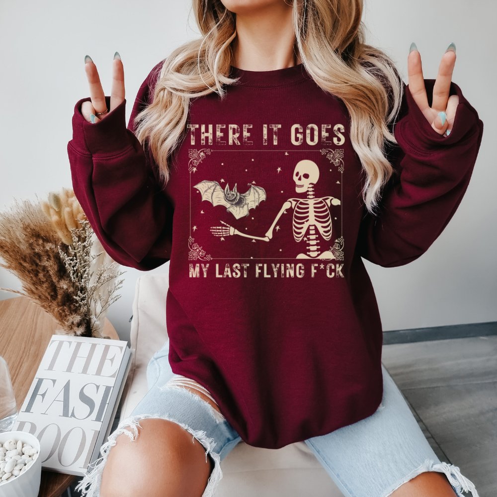 There it Goes Sweatshirt | Funny Halloween Sweatshirt | Unisex Halloween Sweatshirt | My Last Flying Sweatshirt | Funny Halloween Gift - oneofakindcreatives