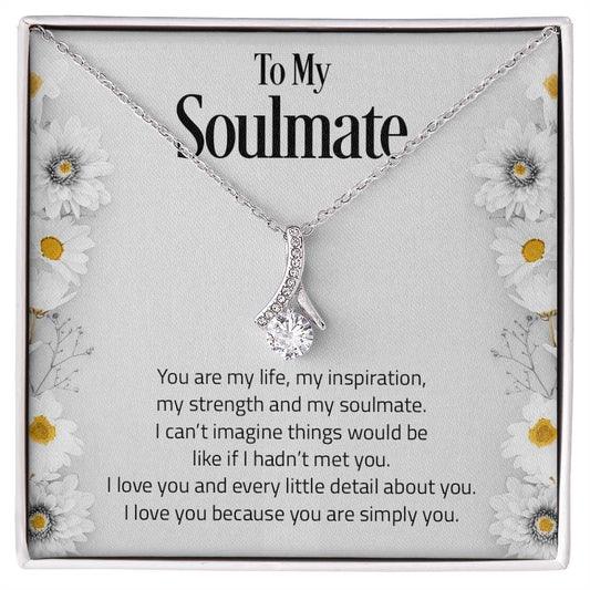 To My Soulmate | I Love You - Alluring Beauty necklace - oneofakindcreatives