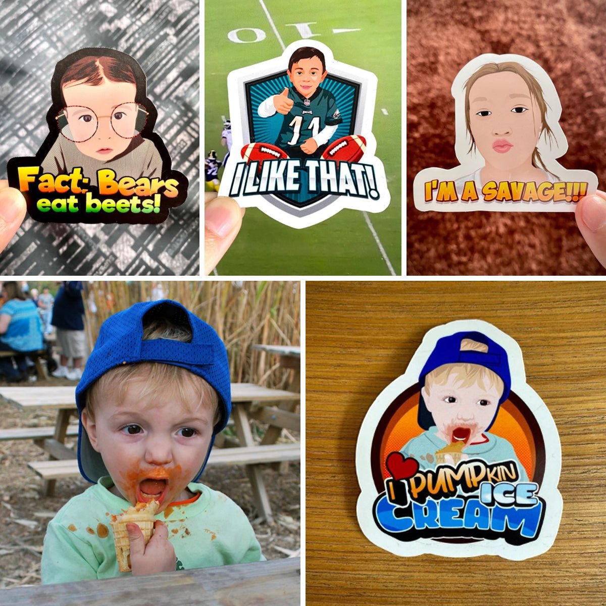 Turn Photos into Custom Drawn Stickers - oneofakindcreatives